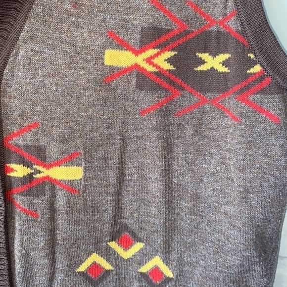 Breckenridge southwestern‎ vest soft knit petite large sweater - Picture 4 of 8